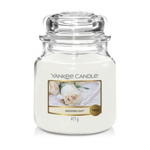 ŚWIECA ZAPACHOWA YANKEE CANDLE ŚREDNIA WEDDING DAY