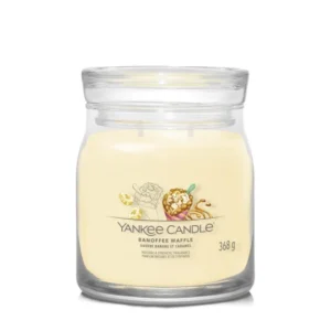 ŚWIECA ZAPACHOWA YANKEE CANDLE ŚREDNIA BANOFFEE WAFFLE