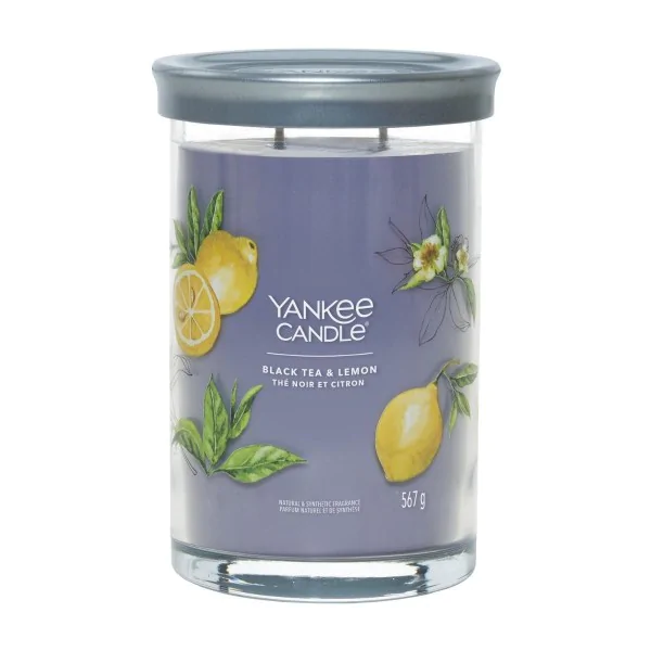 ŚWIECA ZAPACHOWA YANKEE CANDLE DUŻA BLACK TEA & LEMON