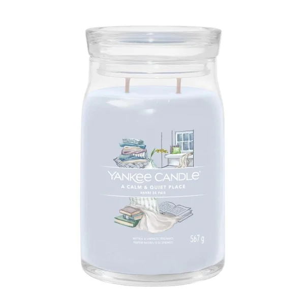 ŚWIECA ZAPACHOWA YANKEE CANDLE DUŻA A CALM & QUIET PLACE