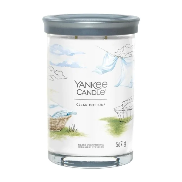 ŚWIECA ZAPACHOWA YANKEE CANDLE DUŻA CLEAN COTTON