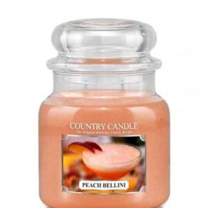ŚWIECA ZAPACHOWA COUNTRY CANDLE ŚREDNIA PEACH BELLINI