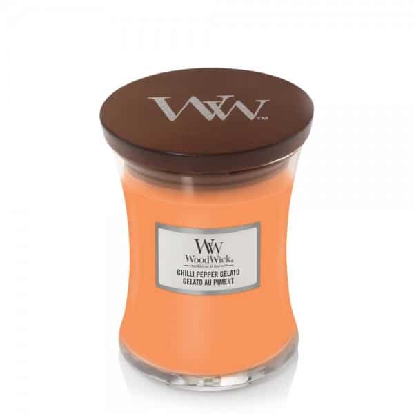 ŚWIECA ZAPACHOWA WOODWICK ŚREDNIA CHILLI PEPPER GELATO