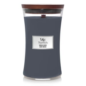ŚWIECA ZAPACHOWA WOODWICK DUŻA INDIGO SUEDE