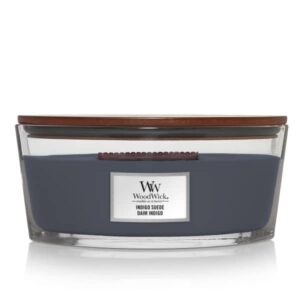 ŚWIECA ZAPACHOWA ELIPSA WOODWICK INDIGO SUEDE