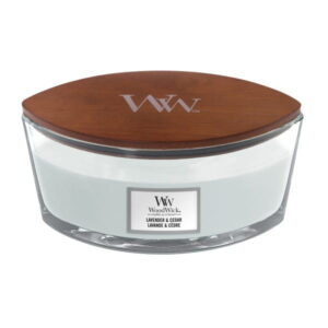 ŚWIECA ZAPACHOWA ELIPSA WOODWICK LAVENDER AND CEDAR
