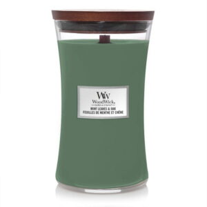 ŚWIECA ZAPACHOWA WOODWICK DUŻA MINT LEAVES AND OAK