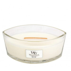 ŚWIECA ZAPACHOWA ELIPSA WOODWICK WHITE TEAK