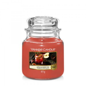 ŚWIECA ZAPACHOWA YANKEE CANDLE ŚREDNIA APPLE AND SWEET FIG