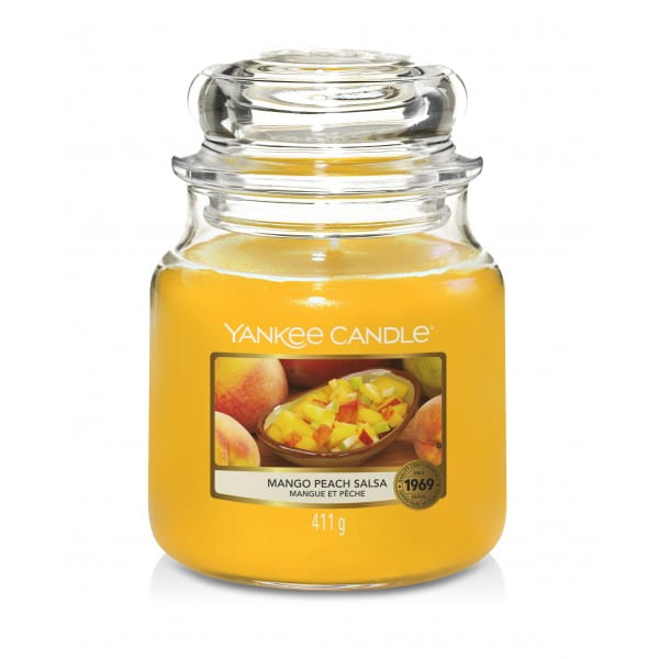 ŚWIECA ZAPACHOWA YANKEE CANDLE ŚREDNIA MANGO PEACH SALSA