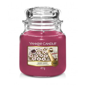 ŚWIECA ZAPACHOWA YANKEE CANDLE ŚREDNIA MERRY BERRY