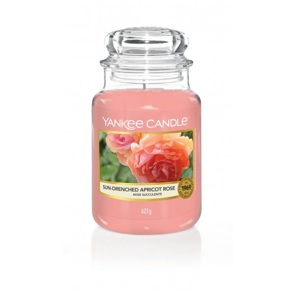 ŚWIECA ZAPACHOWA YANKEE CANDLE DUŻA SUN-DRENCHED APRICOT ROSE