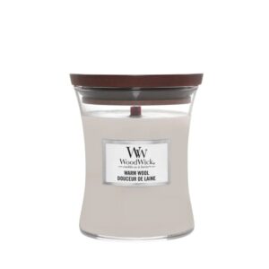 ŚWIECA ZAPACHOWA WOODWICK ŚREDNIA WARM WOOL