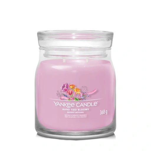 ŚWIECA ZAPACHOWA YANKEE CANDLE ŚREDNIA HAND TIED BLOOMS 368g